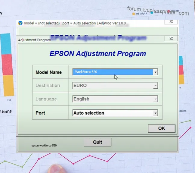 phần mềm reset bộ nhớ máy in